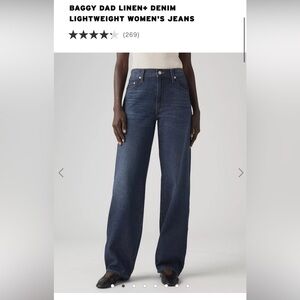 Baggy dad linen Levi jeans